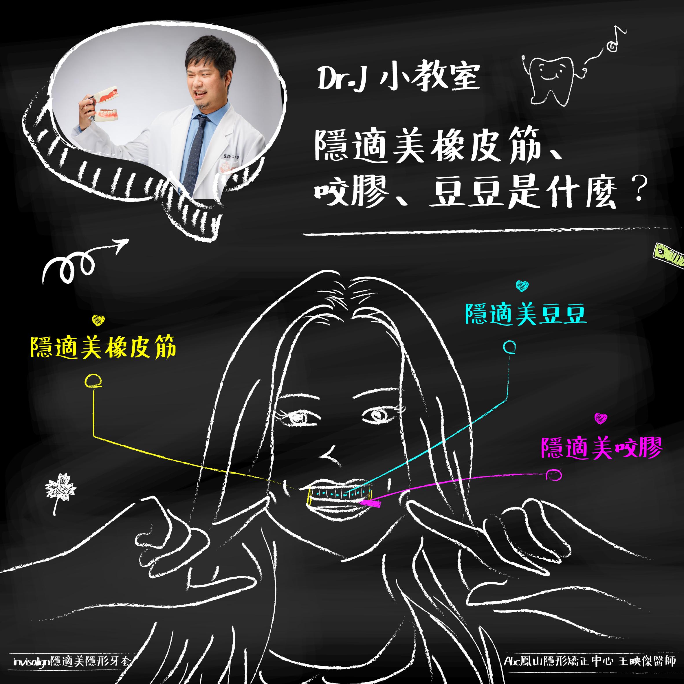 You are currently viewing Dr.J 小教室：隱適美的橡皮筋、咬膠(QQ)、豆豆是什麼？有何作用？