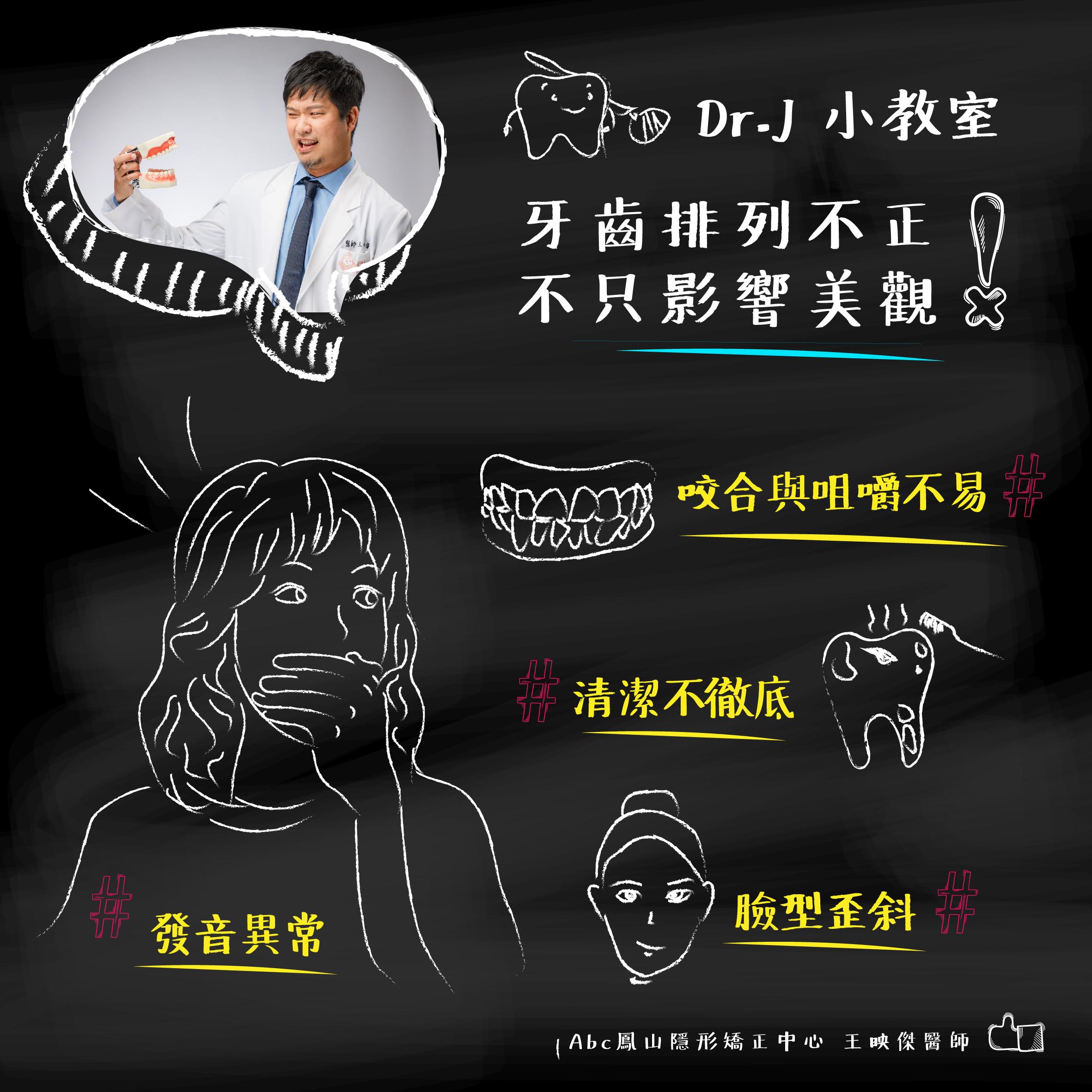 You are currently viewing Dr.J 小教室：牙齒排列不正不只影響美觀！